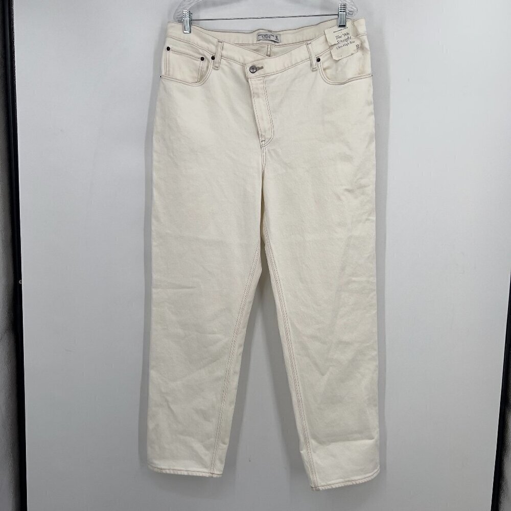 Abercrombie & Fitch The '90s Straight Ultra High Rise Jeans Size 33/16R NWT
